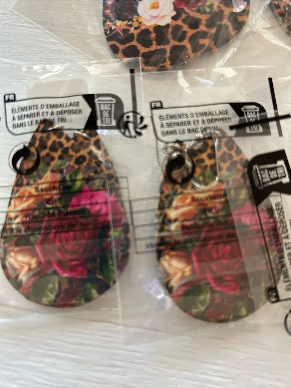 Set of 7 Floral Earrings
